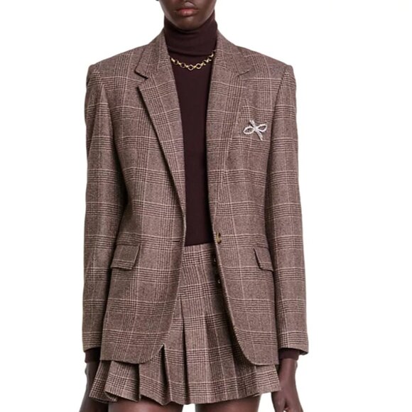 Vocelyno Bow Brooch Blazer - Picture 1 of 5